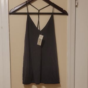 LOFT Women's Charcoal Strappy Camisole